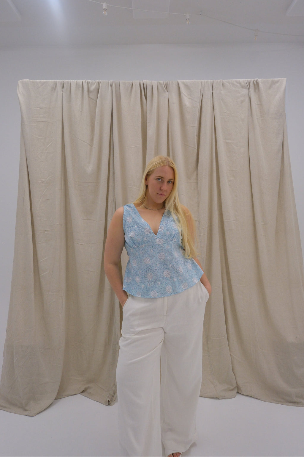 Daydream Top - Glacial Blue Lotus Buds